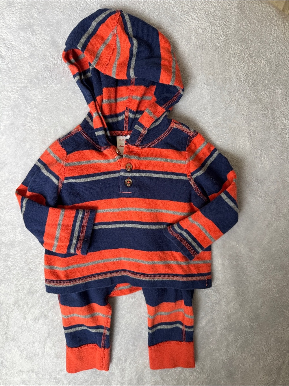 Hanna Andersson Striped Matching Set 12-18m